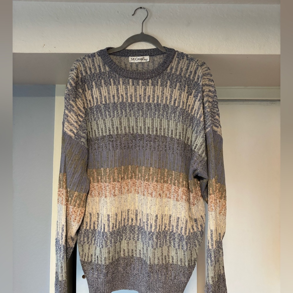 ST. Croix Men's Multicolor Crewneck Sweater